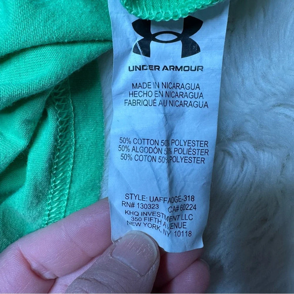 Under Armour T-Shirt Soccer Ball Graphic Green Size 6 - Picture 8 of 16